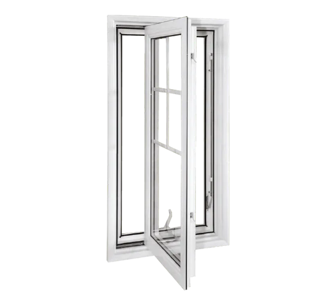 Casement vinyl windows